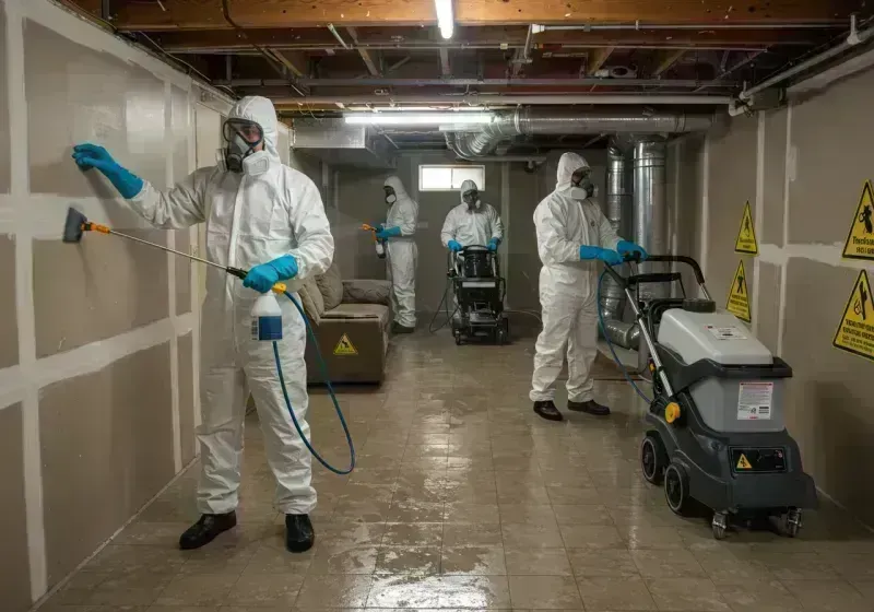 Basement Moisture Removal and Structural Drying process in Perry County, KY